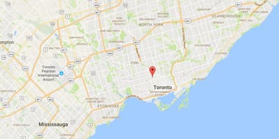 地図の別館地区のトロント