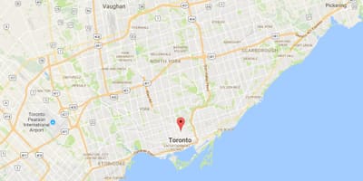 地図の教会とWellesley地区はトロント