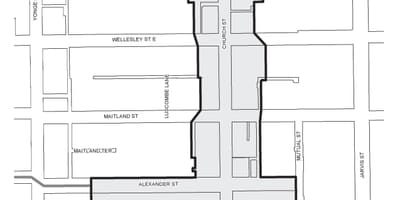 地図の教会-Wellesley村の業務改善の地域のトロント