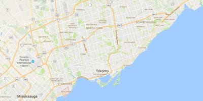 地図の新しいトロントトロント地区