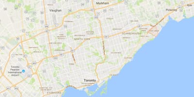 地図ポルト地区連合のトロント