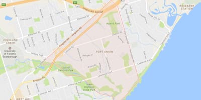 地図ポルト合近隣のトロント