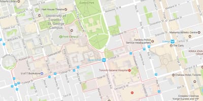 地図発見の地区はトロント