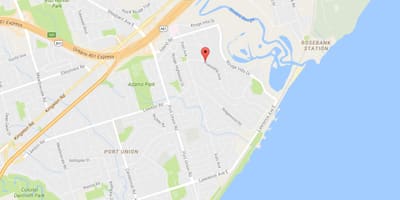 地図Westルージュ近隣のトロント