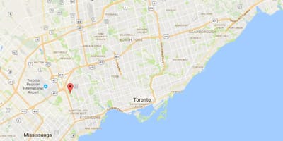 地図West Deane公園地区はトロント