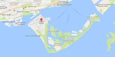 地図のトロント近隣諸島近隣のトロント