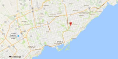 地図Bermondsey地区はトロント