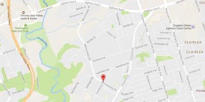 地図Bermondsey road Toronto