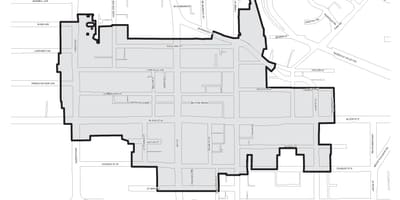 地図Bloorヨークビトロントの境界
