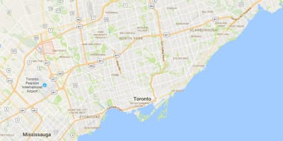 地図Clairville地区はトロント