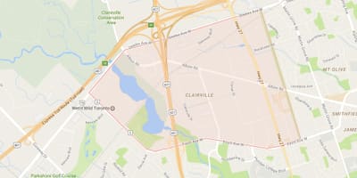 地図Clairville近隣のトロント