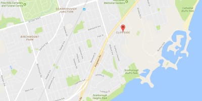 地図Cliffside近隣のトロント