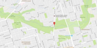 地図Dawes road Toronto