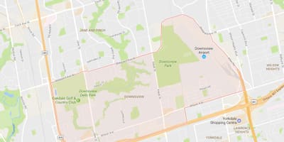 地図Downsview近隣のトロント