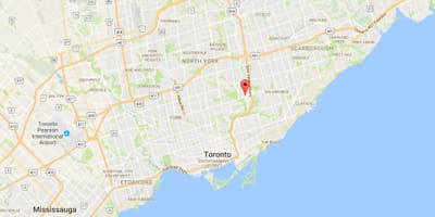 地図Flemingdon公園地区はトロント