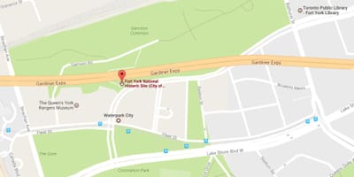 地図Fortューヨーク近隣にトロント