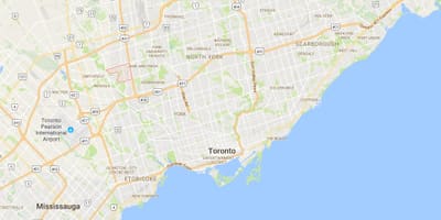 地図Humbermede地区はトロント