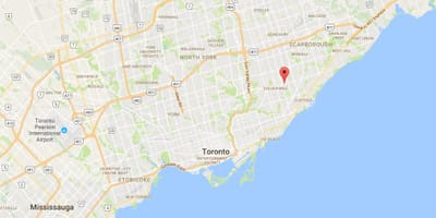 地図Ionview地区はトロント