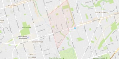 地図Ionview近隣のトロント