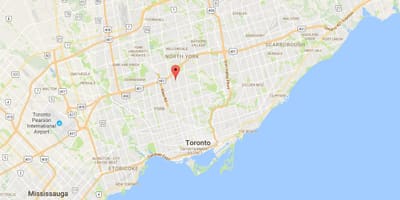 地図Ledbury公園地区はトロント