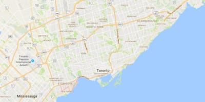 地図Mimico地区はトロント