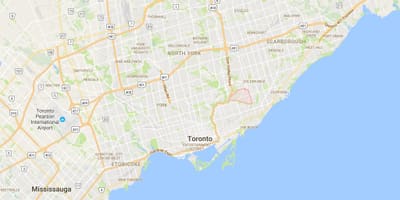 地図O'connor–パークビュートロント地区