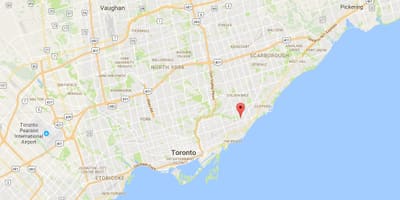地図Oakridge地区はトロント