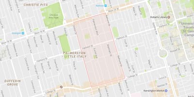 地図Palmerston近隣のトロント