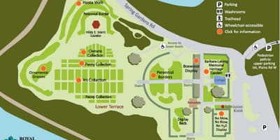 地図RBG Laking庭園