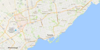 地図Rexdale地区はトロント