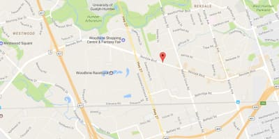 地図Rexdale boulevardトロント