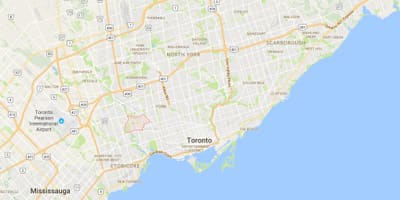 地図Rockcliffe–Smythe地区はトロント