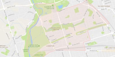 地図Rockcliffe–Smythe近隣のトロント