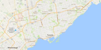 地図Smithfielddistrictトロント