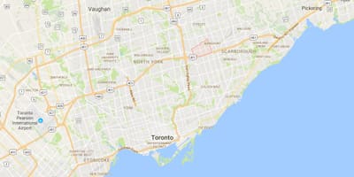 地図Tam O'Shanter–Sullivandistrictトロント