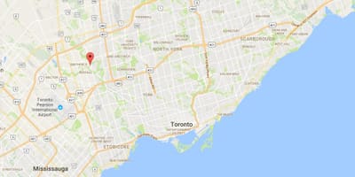 地図Thistletown地区はトロント