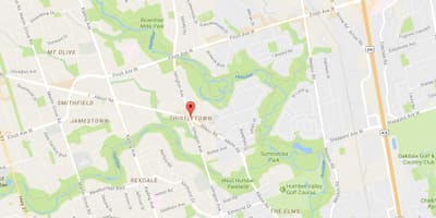 地図Thistletownneighbourhood近隣のトロント