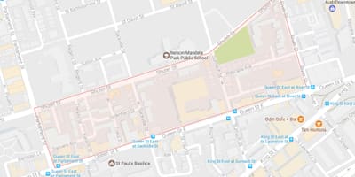 地図Trefann裁判所近隣のトロント