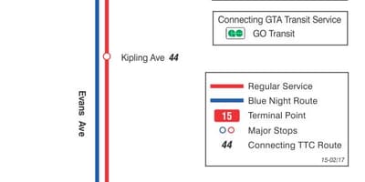 地図TTC15エヴァンスバルトロント