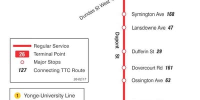 地図TTC26ンバルトロント