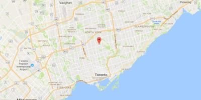 地図Wanless公園地区はトロント