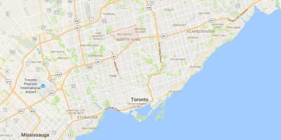 地図Willowdale地区はトロント