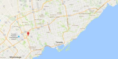 地図Willowridge地区はトロント