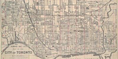 地図のトロント1902年