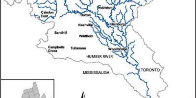地図のハンバー川