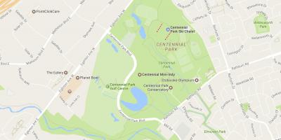地図Centennial Parkの近隣のトロント